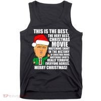 The Best Christmas Movie Watching Shirt Ever Donald Trump Tank Top thumb 0