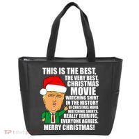 The Best Christmas Movie Watching Shirt Ever Donald Trump Tote Bag thumb 0
