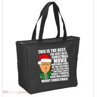 The Best Christmas Movie Watching Shirt Ever Donald Trump Tote Bag thumb 2