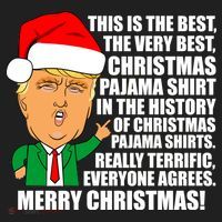 The Best Christmas Pajama Shirt Ever Everyone Agrees Donald Trump Women's Sweatshirt thumb 2