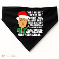 The Best Christmas Pajama Shirt Ever Everyone Agrees Donald Trump USA-Made Doggie Bandana thumb 0