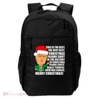 The Best Christmas Pajama Shirt Ever Everyone Agrees Donald Trump Backpack thumb 0