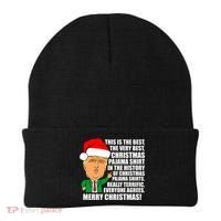 The Best Christmas Pajama Shirt Ever Everyone Agrees Donald Trump Beanie thumb 0