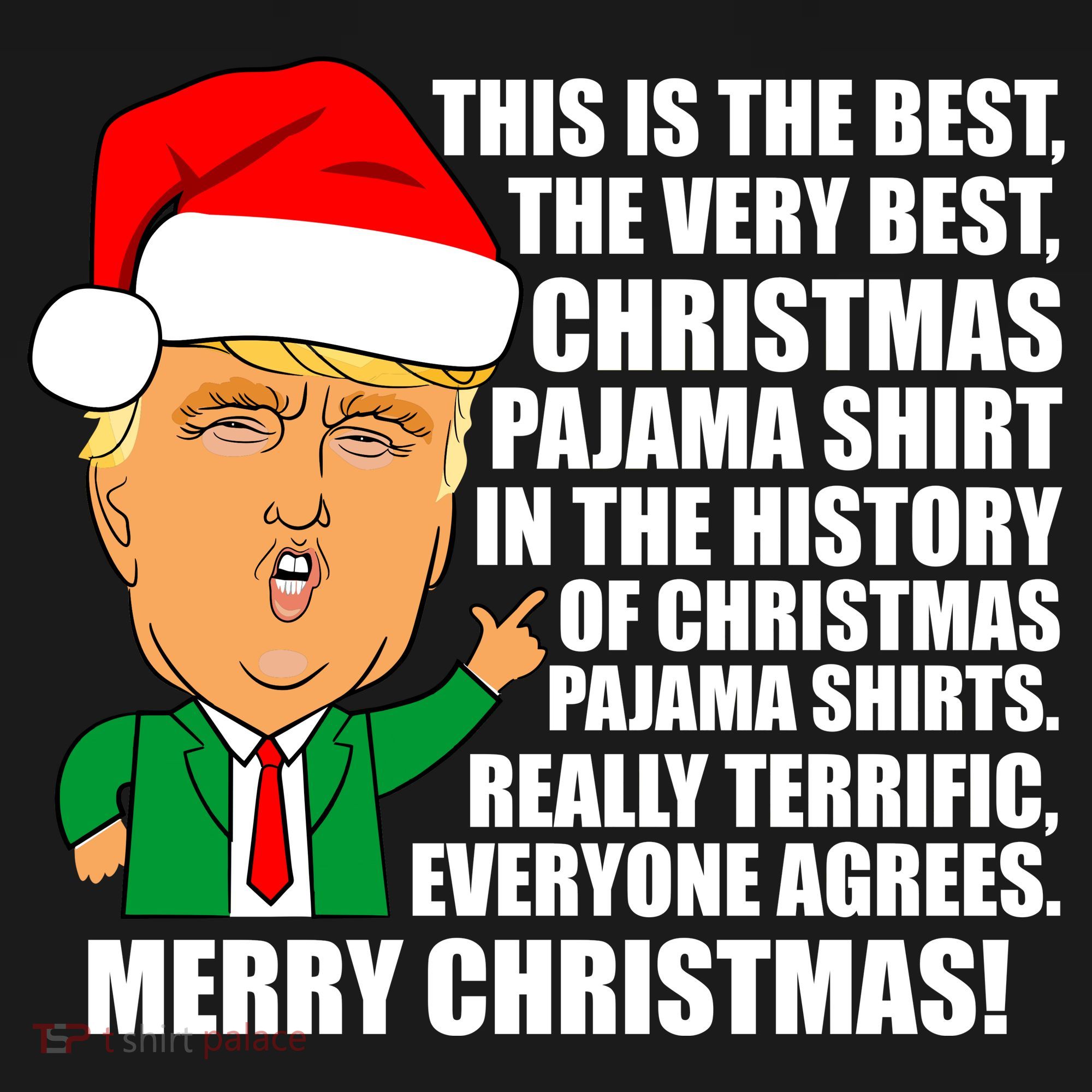 The Best Christmas Pajama Shirt Ever Everyone Agrees Donald Trump Women's Tank Top