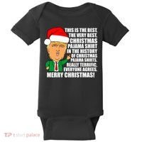 The Best Christmas Pajama Shirt Ever Everyone Agrees Donald Trump Baby Bodysuit thumb 0
