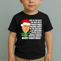 The Best Christmas Pajama Shirt Ever Everyone Agrees Donald Trump Toddler T-Shirt thumb 2