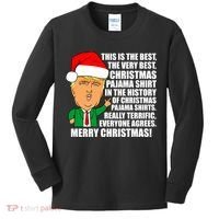 The Best Christmas Pajama Shirt Ever Everyone Agrees Donald Trump Kids Long Sleeve Shirt thumb 0