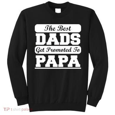 The Best Dads Get Promoted To Papa Sweatshirt