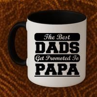The Best Dads Get Promoted To Papa Coffee Mug thumb 2