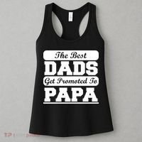 The Best Dads Get Promoted To Papa Women's Tank Top thumb 3