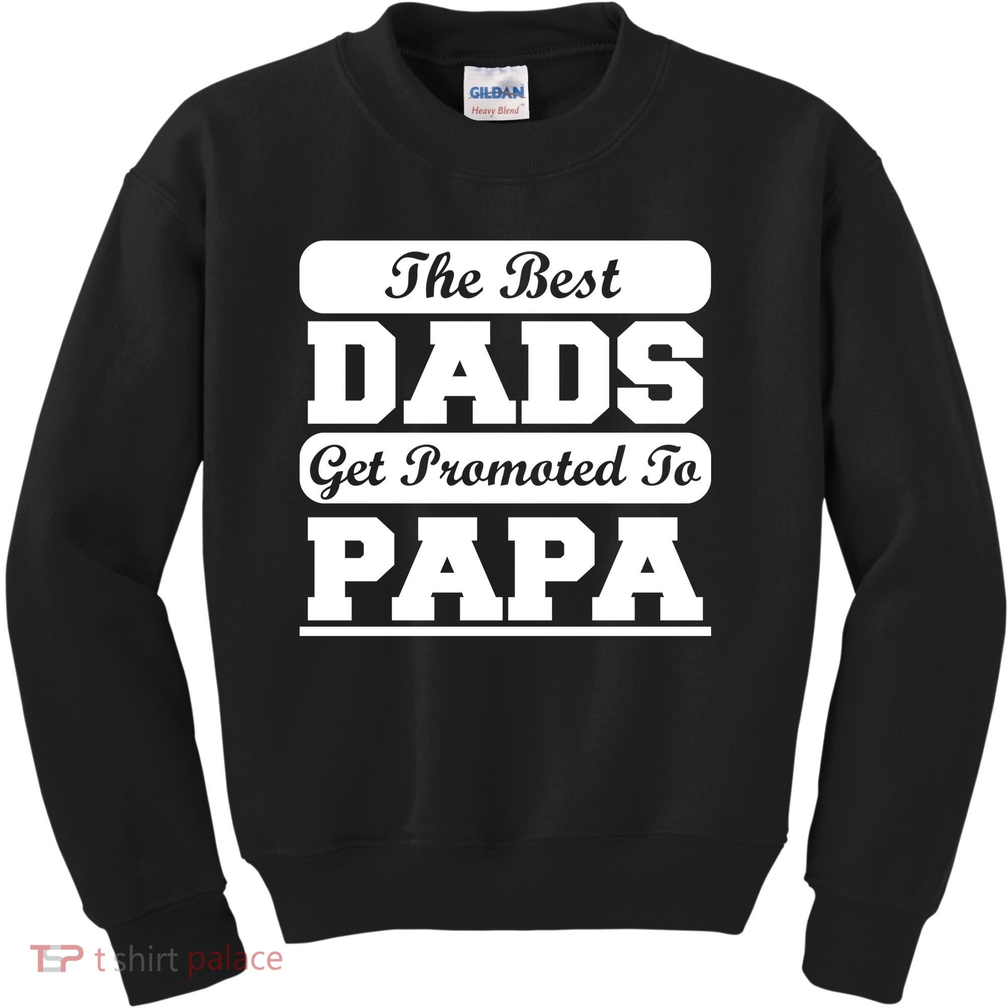 The Best Dads Get Promoted To Papa Kids Sweatshirt
