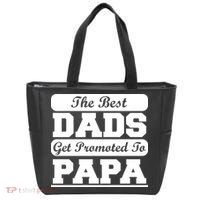 The Best Dads Get Promoted To Papa Tote Bag thumb 0