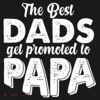 The Best Dads Get Promoted To Papa New Grandfather Toddler Hoodie thumb 2