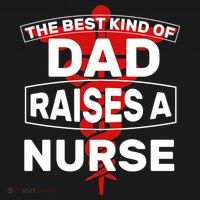The Best Kind Of Dad Raised A Nurse USA-Made Doggie Bandana thumb 2