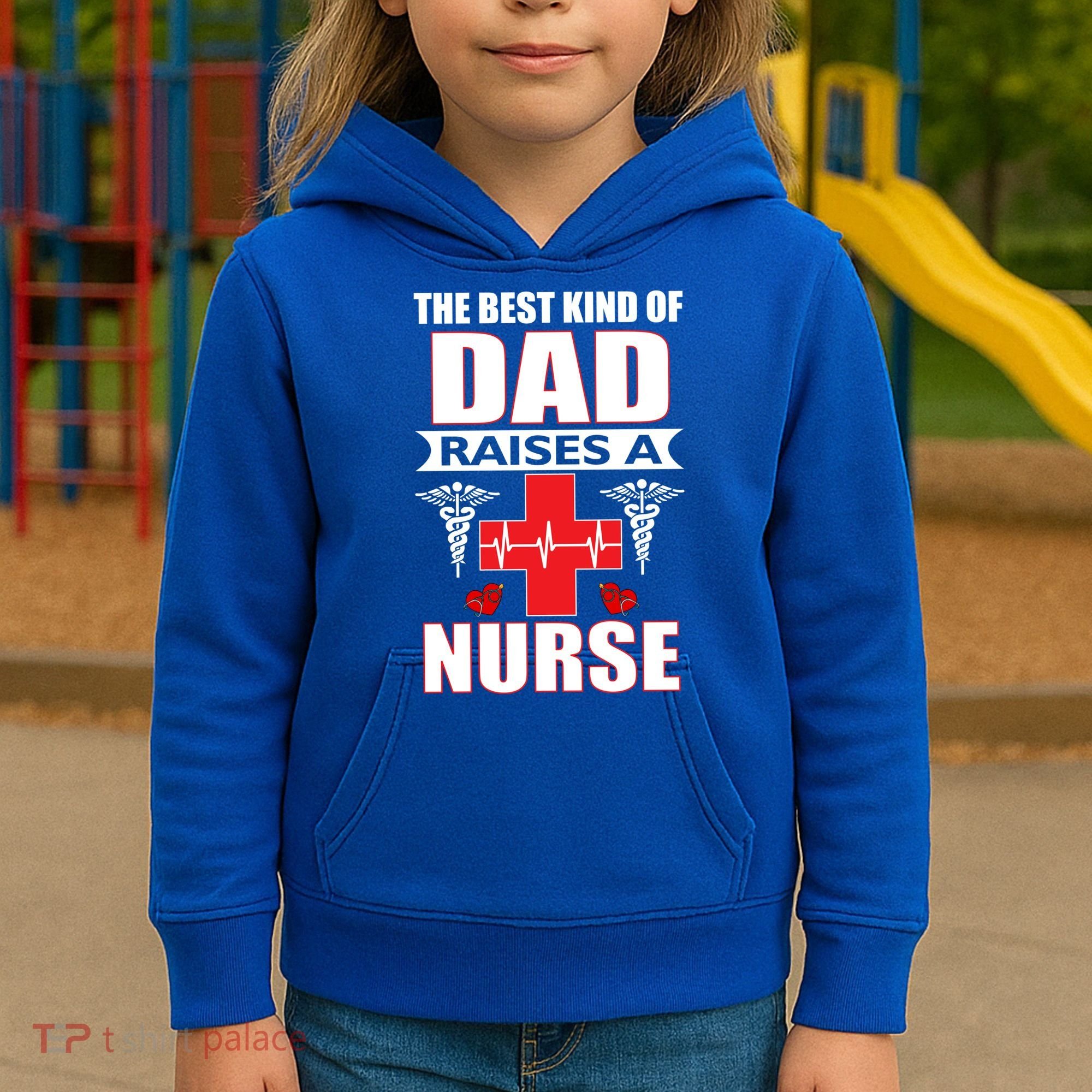 The Best Kind Of Dad Raises A Nurse Kids Hoodie