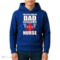 The Best Kind Of Dad Raises A Nurse Kids Hoodie thumb 4