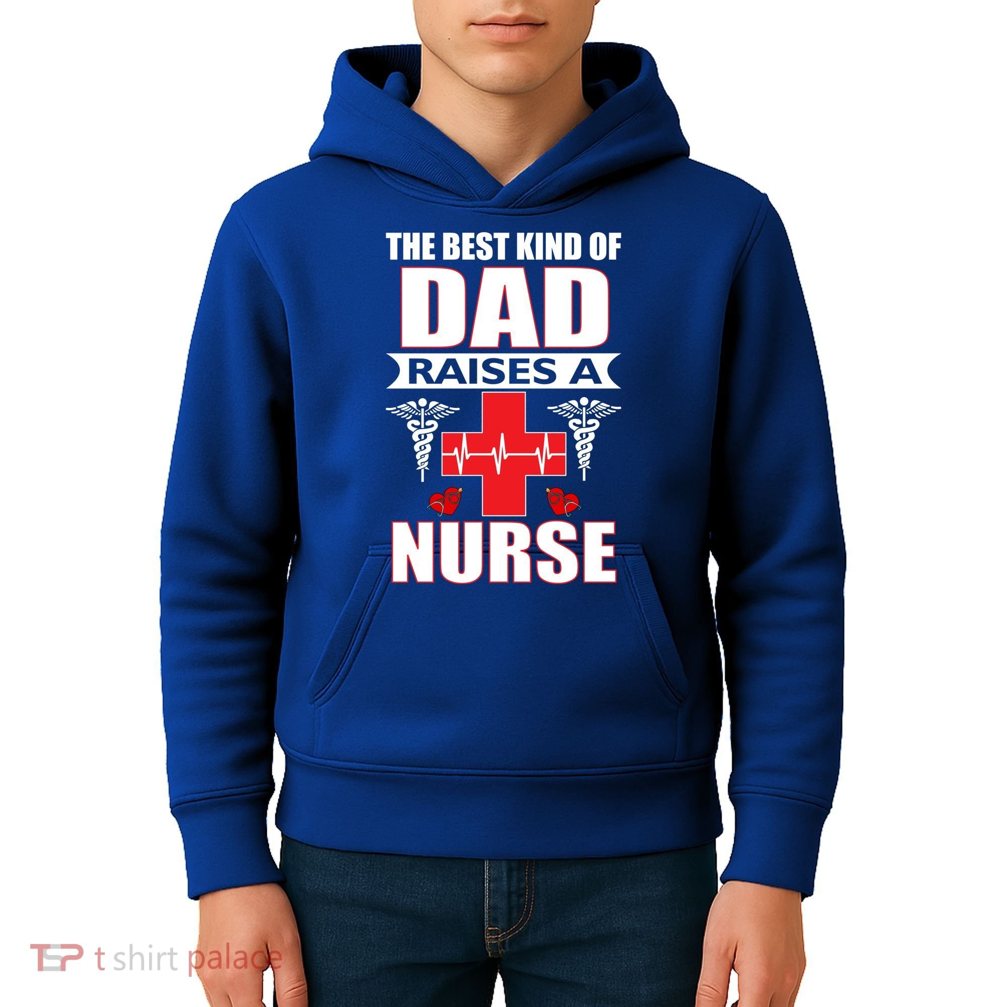 The Best Kind Of Dad Raises A Nurse Kids Hoodie