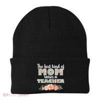 The Best Kind Of Mom Raises A Teacher Beanie thumb 0