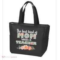 The Best Kind Of Mom Raises A Teacher Tote Bag thumb 3