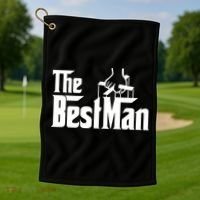 The Best Man Golf Towel thumb 1
