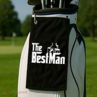 The Best Man Golf Towel thumb 2