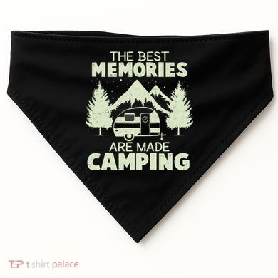 The Best Memories Are Made Camping USA-Made Doggie Bandana