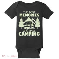 The Best Memories Are Made Camping Baby Bodysuit thumb 0