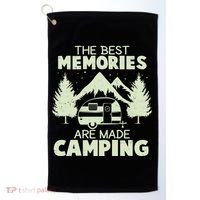 The Best Memories Are Made Camping Golf Towel thumb 0