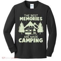 The Best Memories Are Made Camping Kids Long Sleeve Shirt thumb 0
