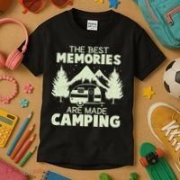 The Best Memories Are Made Camping Kids T-Shirt thumb 3
