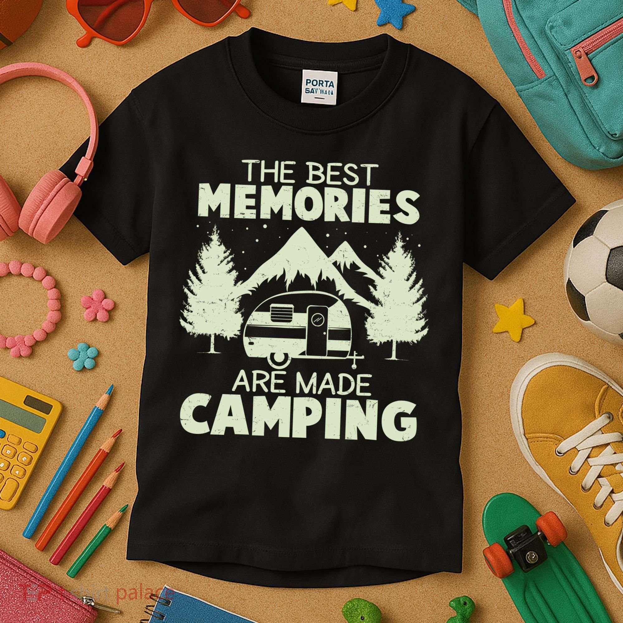 The Best Memories Are Made Camping Kids T-Shirt