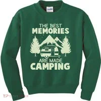 The Best Memories Are Made Camping Kids Sweatshirt thumb 0