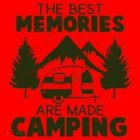 The Best Memories Are Made Camping Santa Hat thumb 1