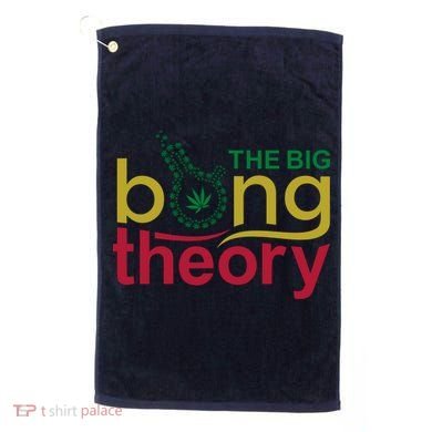 The Big Bong Theory Funny Golf Towel
