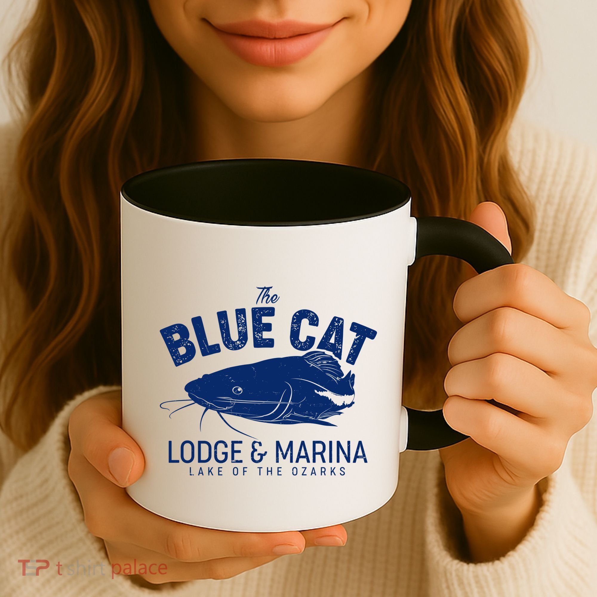 The Blue Cat Lodge & Marina Coffee Mug