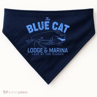 The Blue Cat Lodge & Marina USA-Made Doggie Bandana
