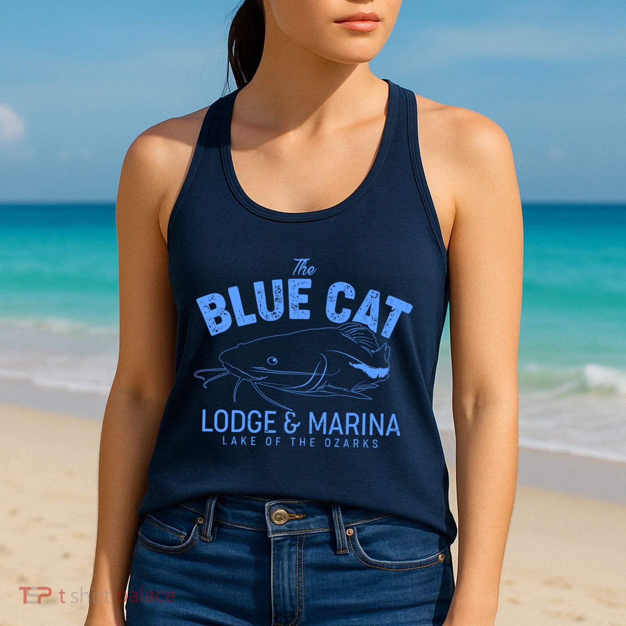 The Blue Cat Lodge & Marina Women's Tank Top