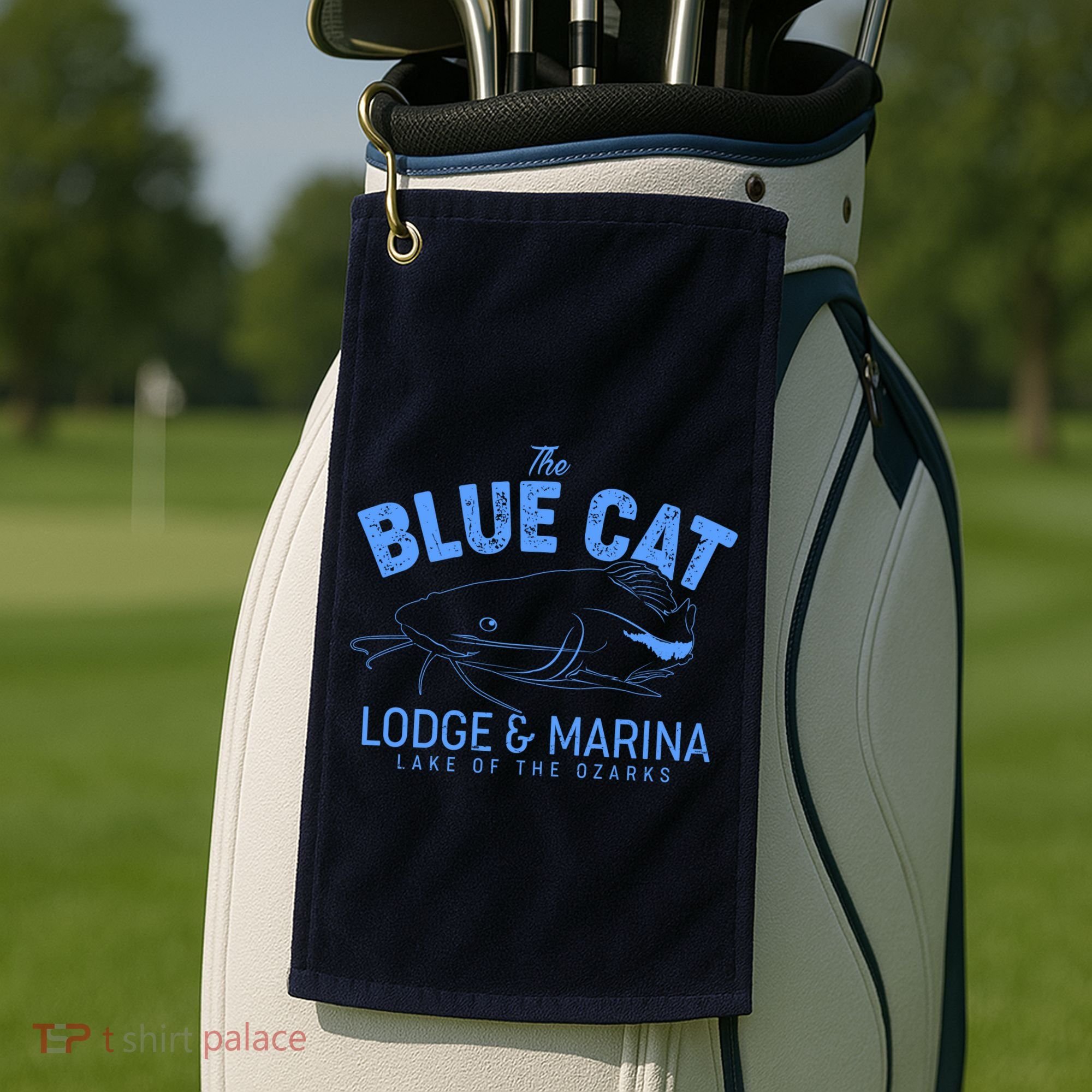 The Blue Cat Lodge & Marina Golf Towel