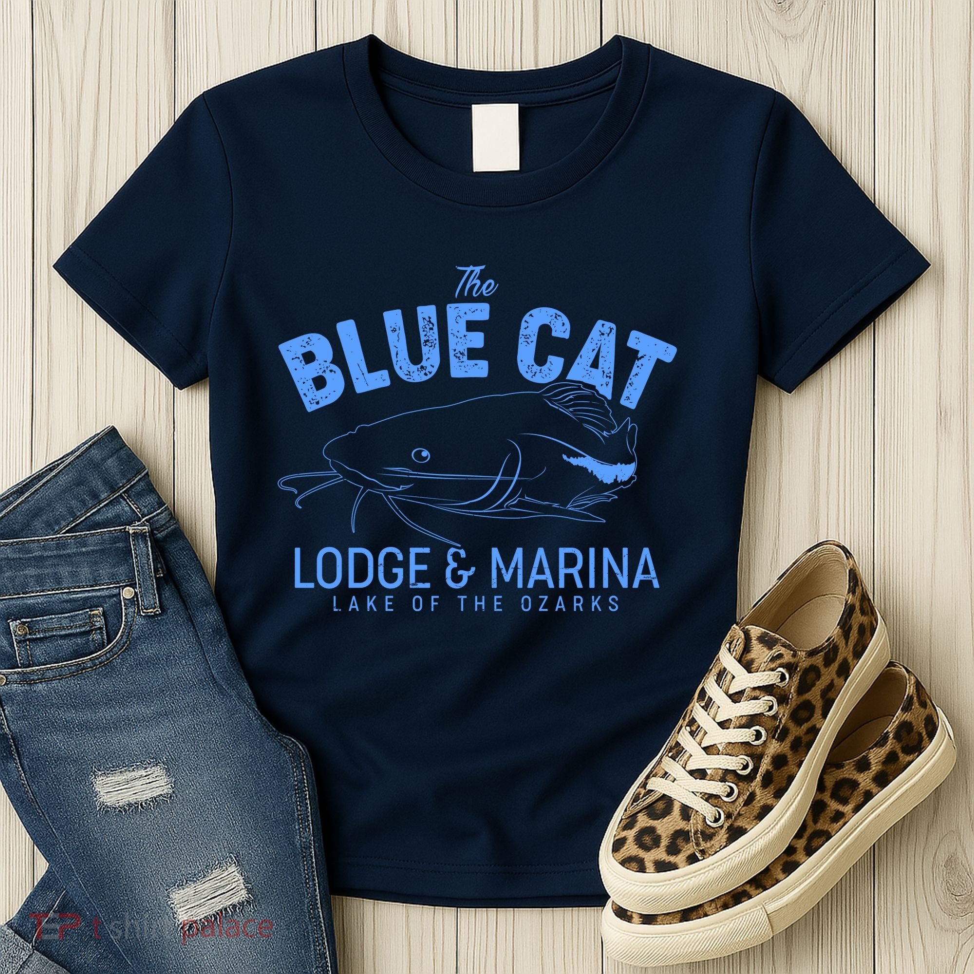The Blue Cat Lodge & Marina Women's T-Shirt