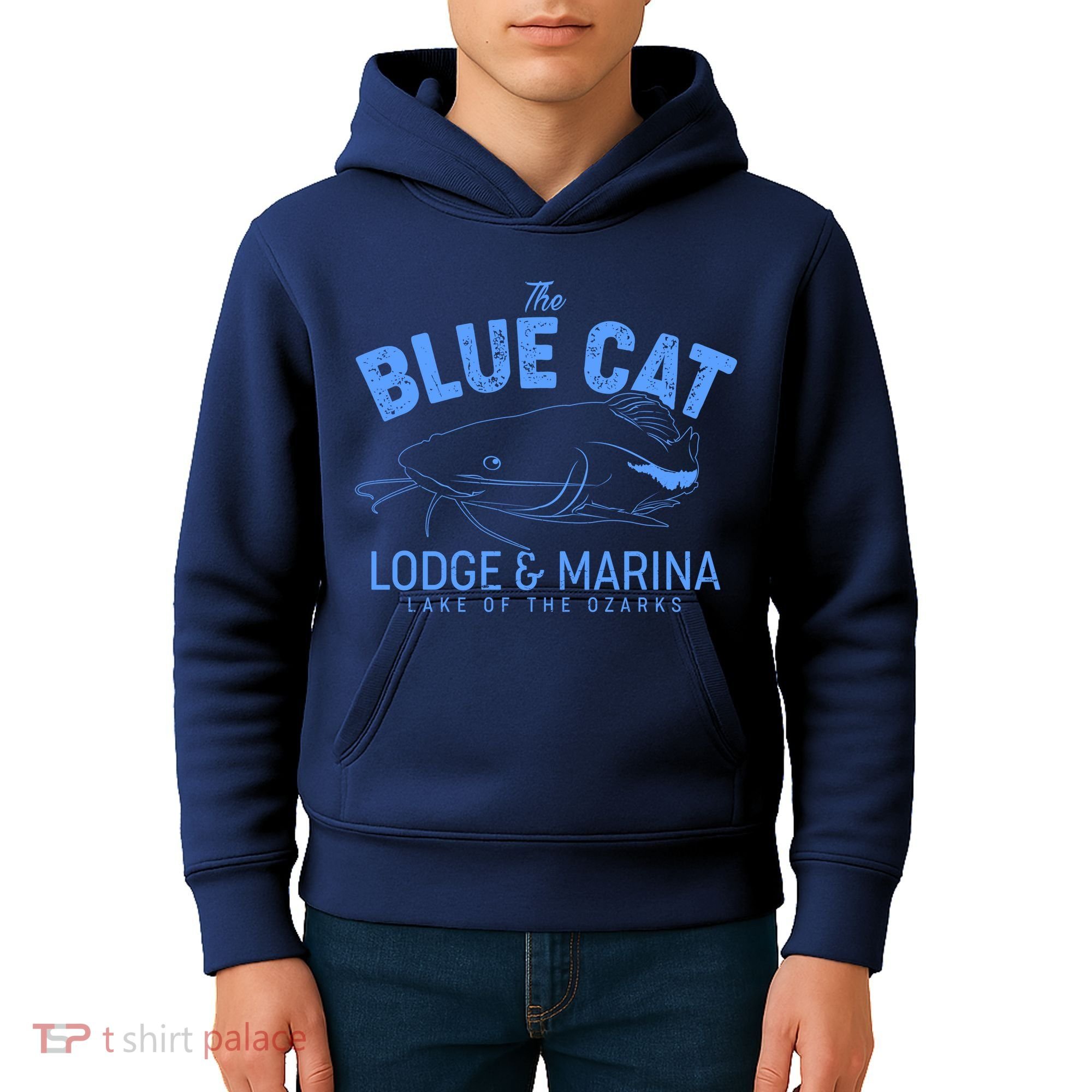 The Blue Cat Lodge & Marina Kids Hoodie