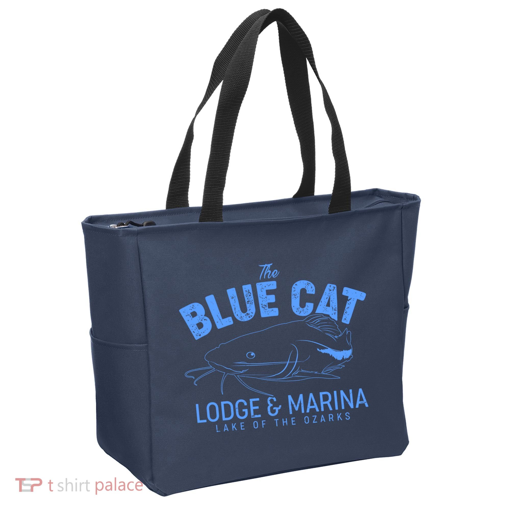 The Blue Cat Lodge & Marina Tote Bag