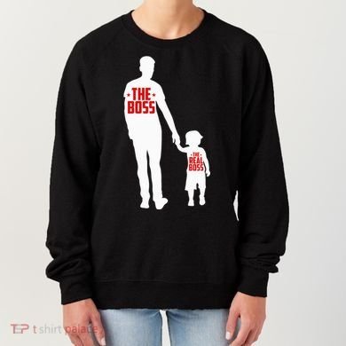 The Boss The Real Boss Father And Child Women's Sweatshirt