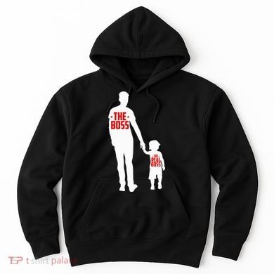 The Boss The Real Boss Father And Child Hoodie