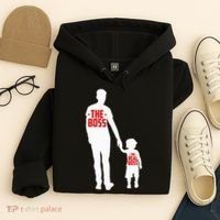 The Boss The Real Boss Father And Child Hoodie thumb 4