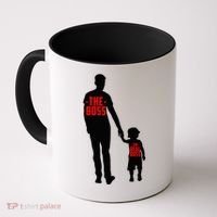 The Boss The Real Boss Father And Child Coffee Mug thumb 0