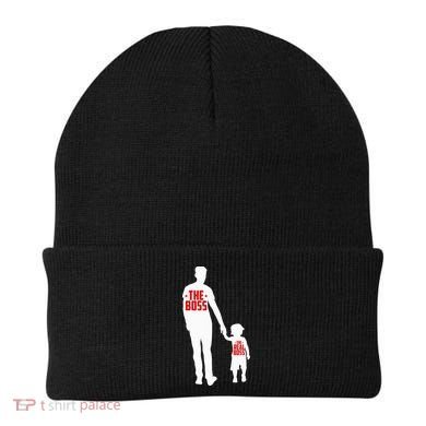 The Boss The Real Boss Father And Child Beanie