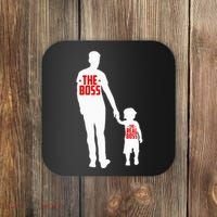 The Boss The Real Boss Father And Child Coaster thumb 0