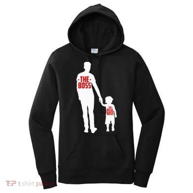 The Boss The Real Boss Father And Child Women's Hoodie