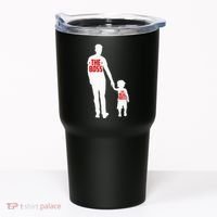 The Boss The Real Boss Father And Child Tumbler thumb 0