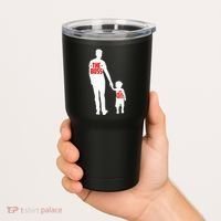 The Boss The Real Boss Father And Child Tumbler thumb 2